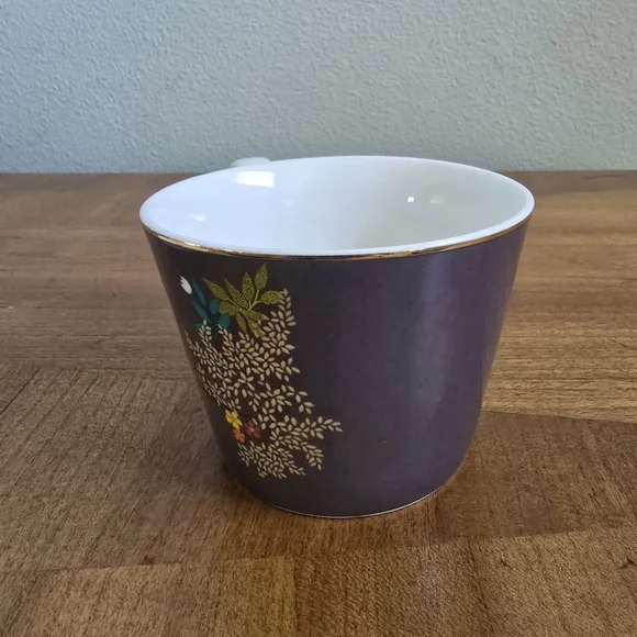 Sara Miller London Portmeirion Chelsea Collection Teacup & Saucer Dark Grey - Picture 9 of 11